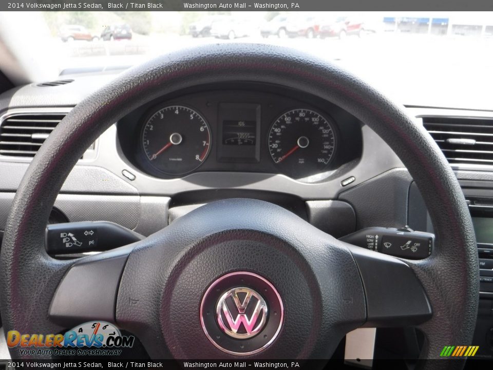 2014 Volkswagen Jetta S Sedan Black / Titan Black Photo #15