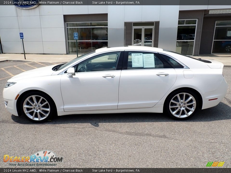 White Platinum 2014 Lincoln MKZ AWD Photo #2