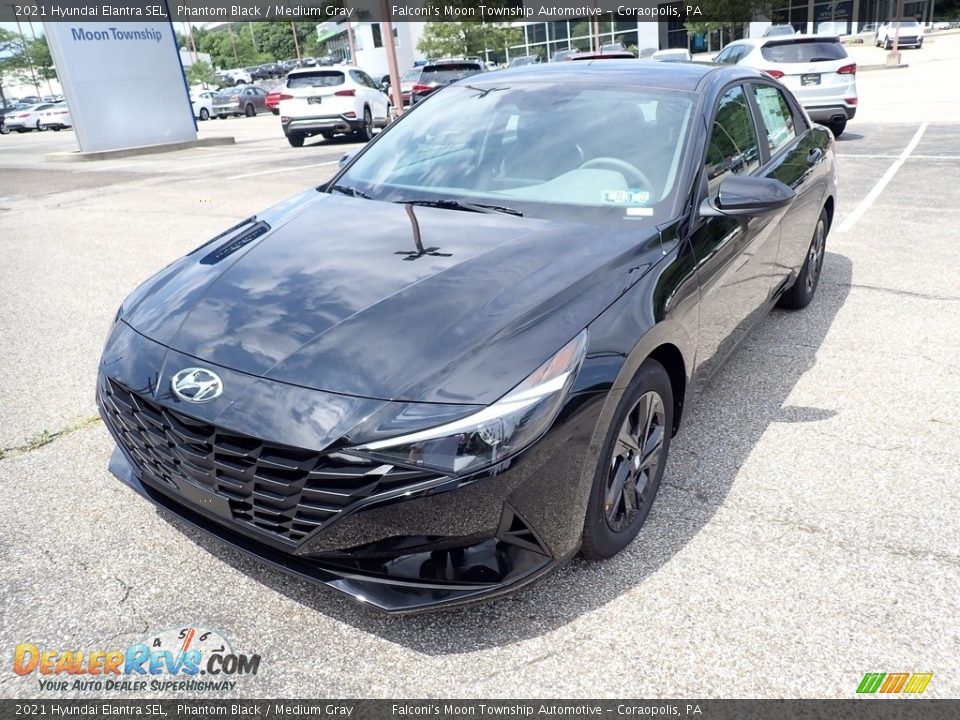 2021 Hyundai Elantra SEL Phantom Black / Medium Gray Photo #5