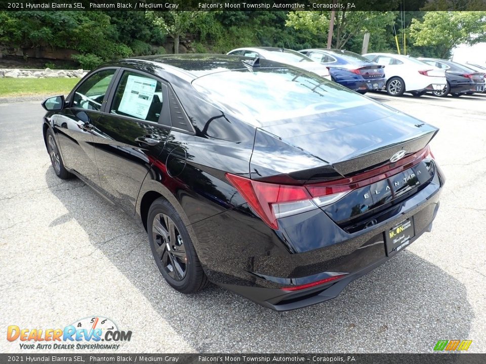 2021 Hyundai Elantra SEL Phantom Black / Medium Gray Photo #7