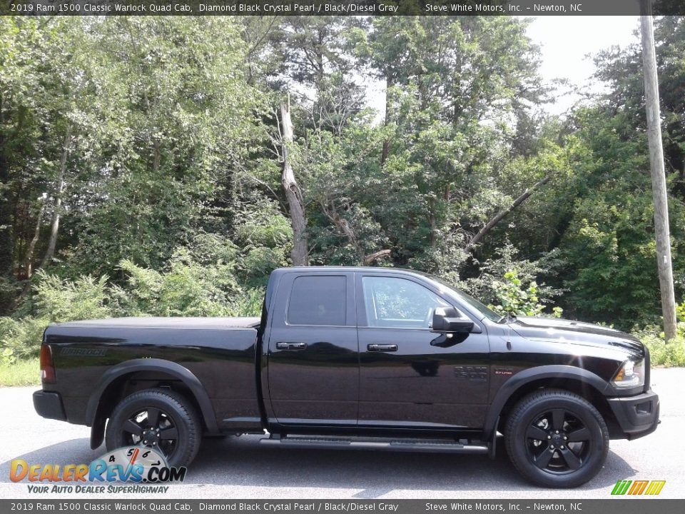 Diamond Black Crystal Pearl 2019 Ram 1500 Classic Warlock Quad Cab Photo #5