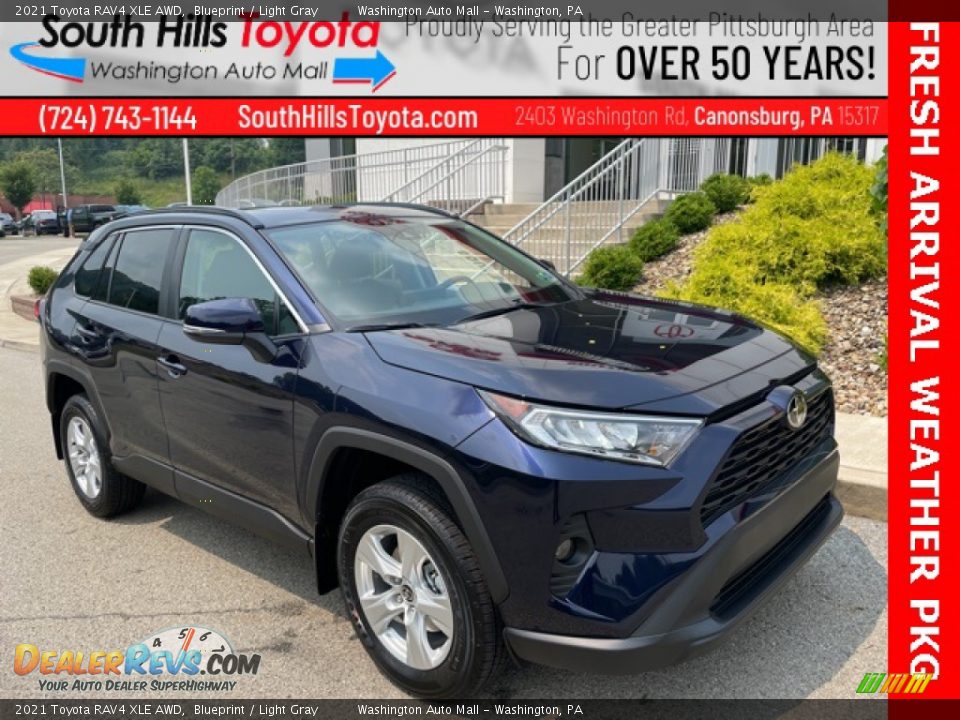 2021 Toyota RAV4 XLE AWD Blueprint / Light Gray Photo #1