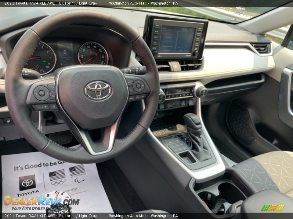 2021 Toyota RAV4 XLE AWD Blueprint / Light Gray Photo #3