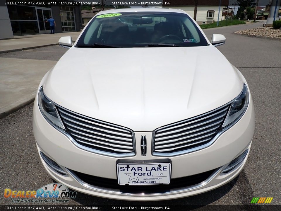 2014 Lincoln MKZ AWD White Platinum / Charcoal Black Photo #9