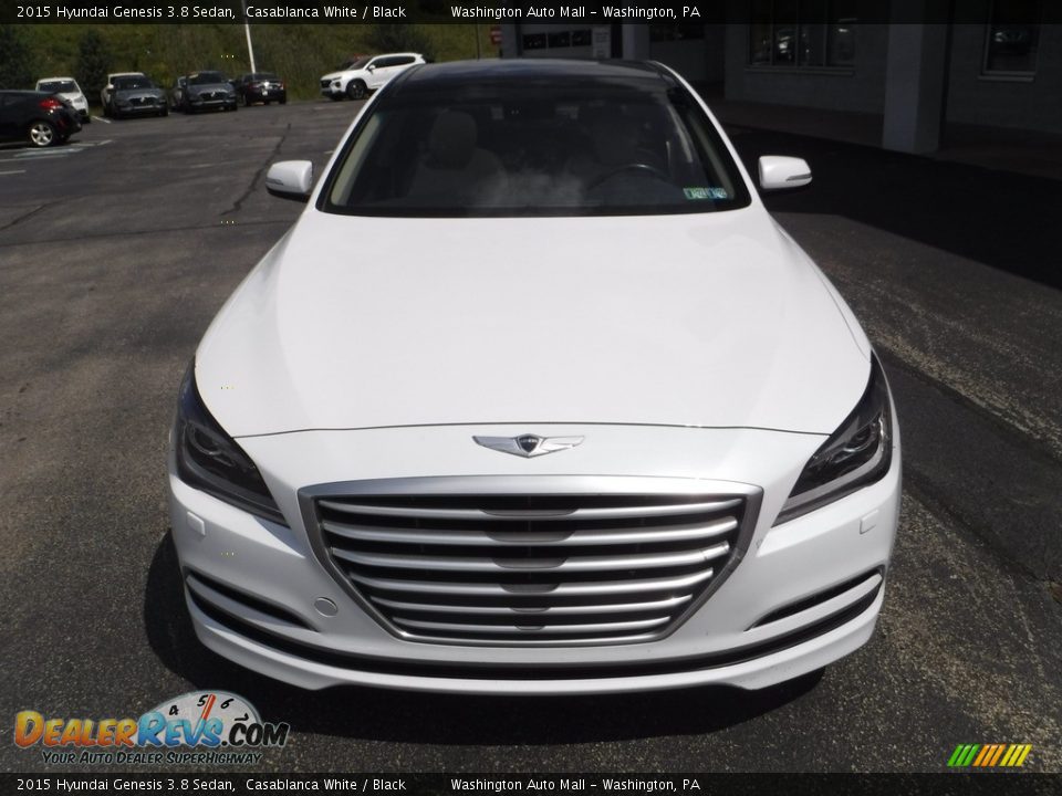 2015 Hyundai Genesis 3.8 Sedan Casablanca White / Black Photo #4