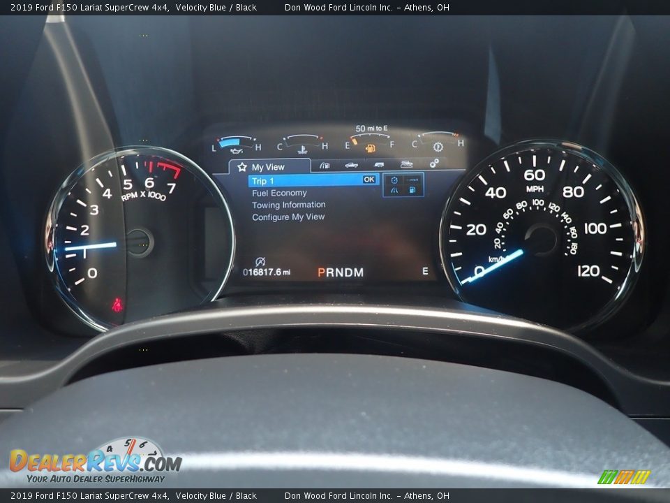 2019 Ford F150 Lariat SuperCrew 4x4 Velocity Blue / Black Photo #29