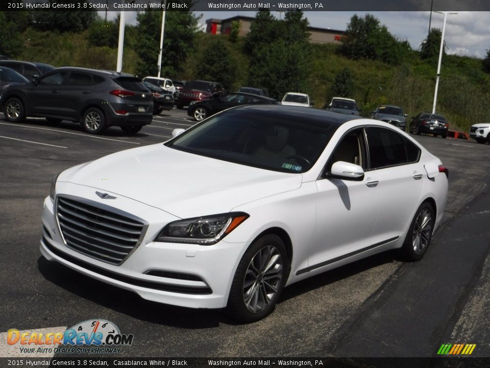 2015 Hyundai Genesis 3.8 Sedan Casablanca White / Black Photo #5