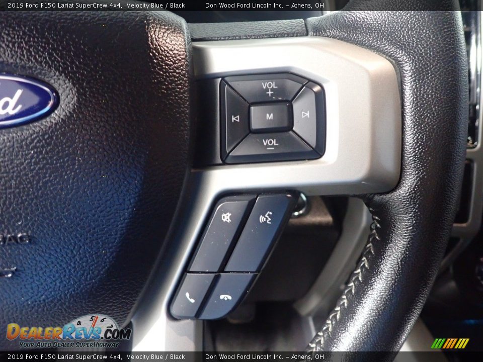 2019 Ford F150 Lariat SuperCrew 4x4 Velocity Blue / Black Photo #31