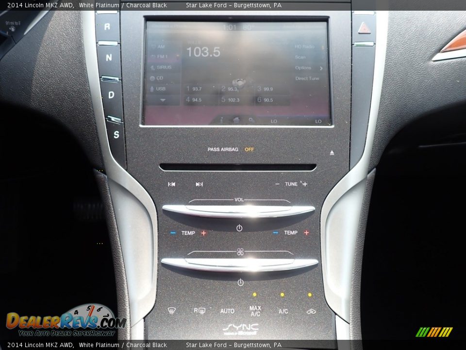 2014 Lincoln MKZ AWD White Platinum / Charcoal Black Photo #19