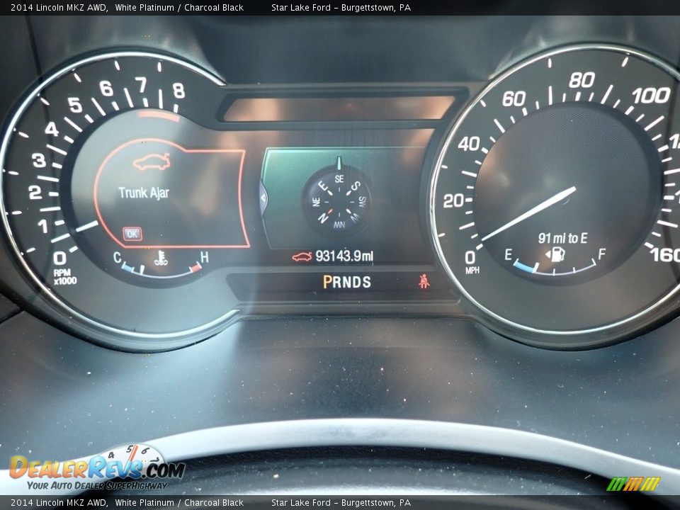 2014 Lincoln MKZ AWD Gauges Photo #20