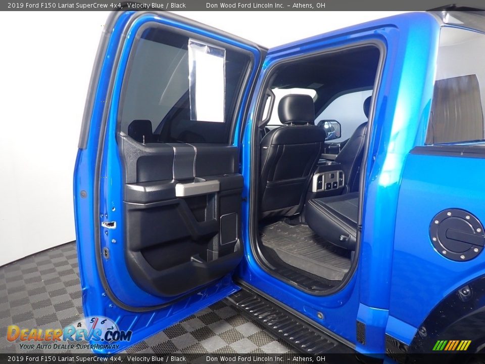 2019 Ford F150 Lariat SuperCrew 4x4 Velocity Blue / Black Photo #36