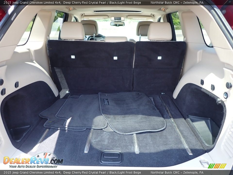2015 Jeep Grand Cherokee Limited 4x4 Deep Cherry Red Crystal Pearl / Black/Light Frost Beige Photo #10