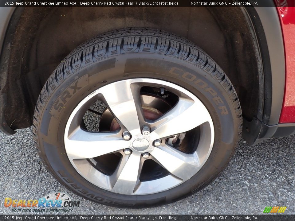 2015 Jeep Grand Cherokee Limited 4x4 Deep Cherry Red Crystal Pearl / Black/Light Frost Beige Photo #14