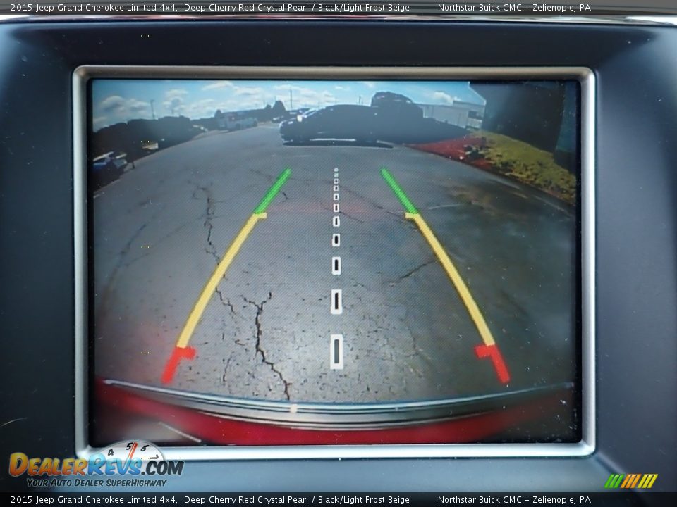 2015 Jeep Grand Cherokee Limited 4x4 Deep Cherry Red Crystal Pearl / Black/Light Frost Beige Photo #24