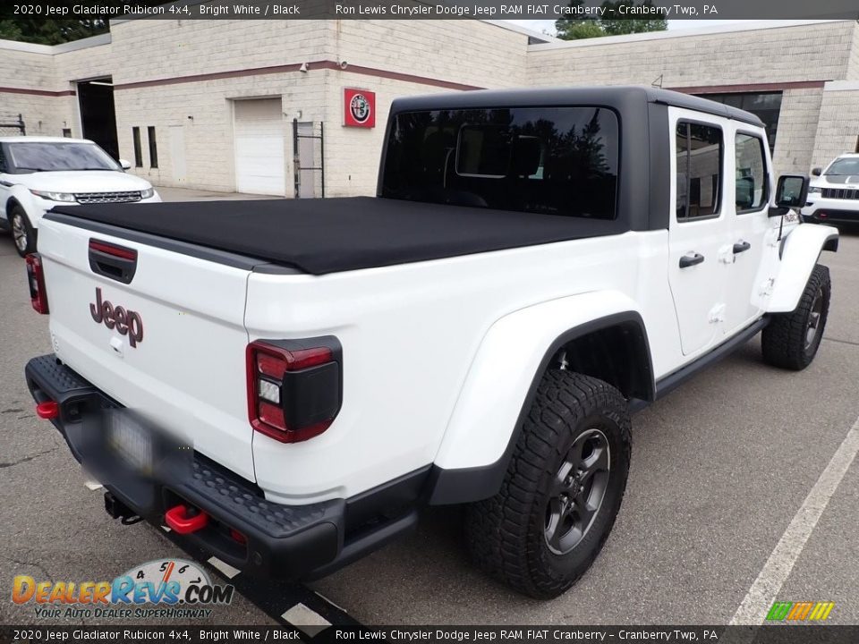 2020 Jeep Gladiator Rubicon 4x4 Bright White / Black Photo #3