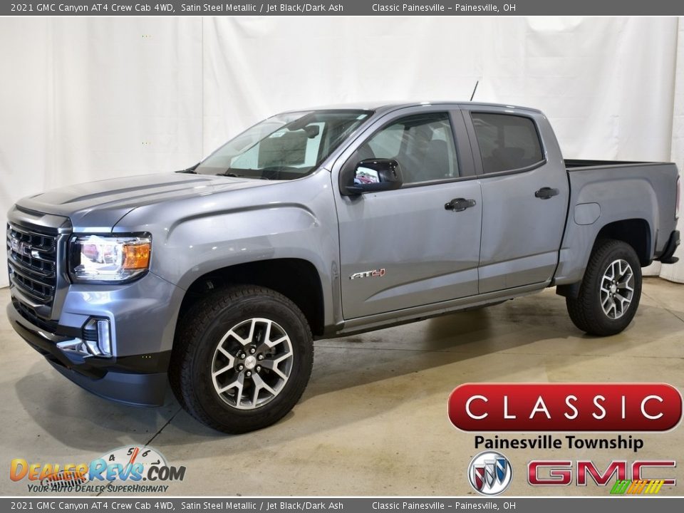 2021 GMC Canyon AT4 Crew Cab 4WD Satin Steel Metallic / Jet Black/Dark Ash Photo #1