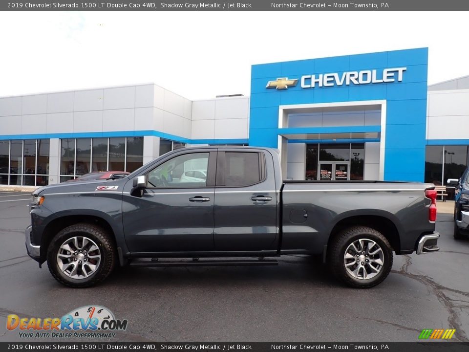 2019 Chevrolet Silverado 1500 LT Double Cab 4WD Shadow Gray Metallic / Jet Black Photo #3