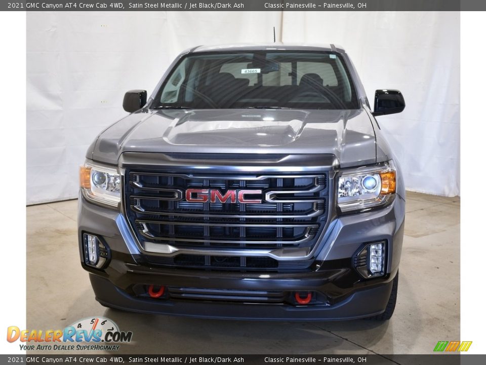 2021 GMC Canyon AT4 Crew Cab 4WD Satin Steel Metallic / Jet Black/Dark Ash Photo #4