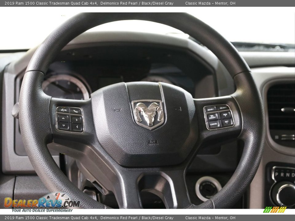 2019 Ram 1500 Classic Tradesman Quad Cab 4x4 Delmonico Red Pearl / Black/Diesel Gray Photo #7