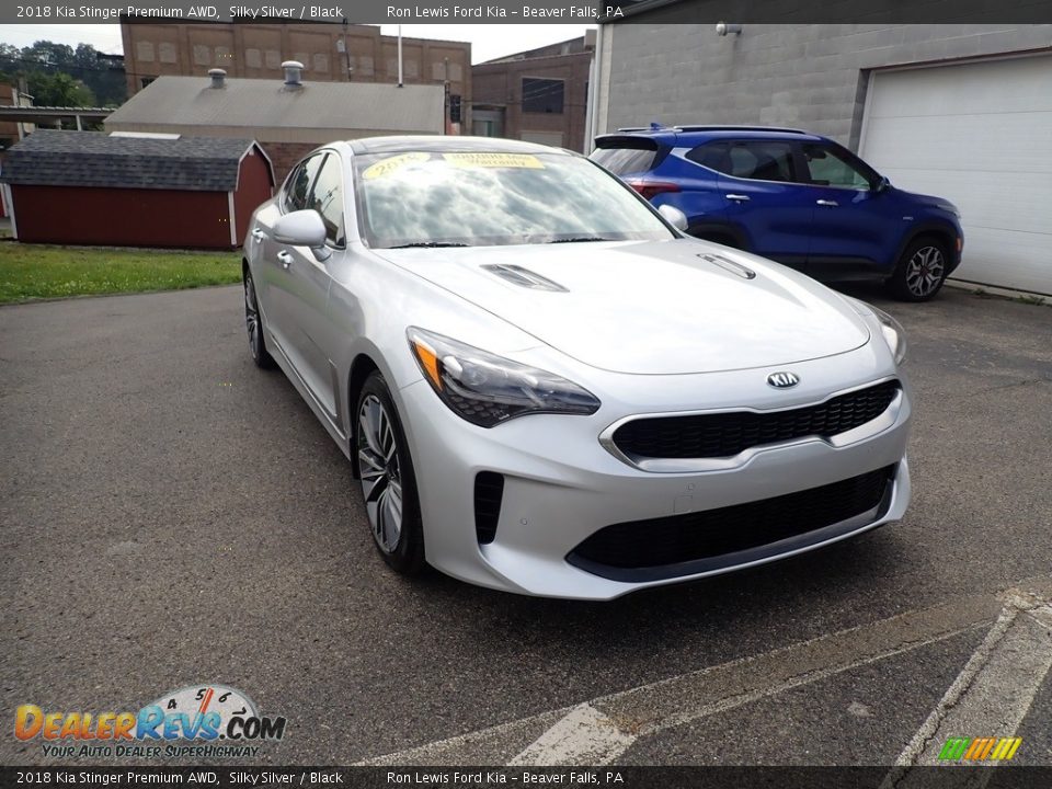 2018 Kia Stinger Premium AWD Silky Silver / Black Photo #4