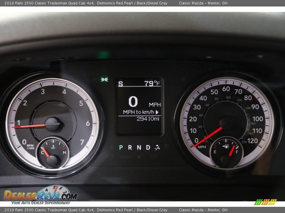 2019 Ram 1500 Classic Tradesman Quad Cab 4x4 Delmonico Red Pearl / Black/Diesel Gray Photo #8