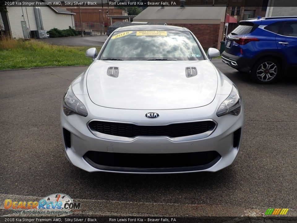 2018 Kia Stinger Premium AWD Silky Silver / Black Photo #5