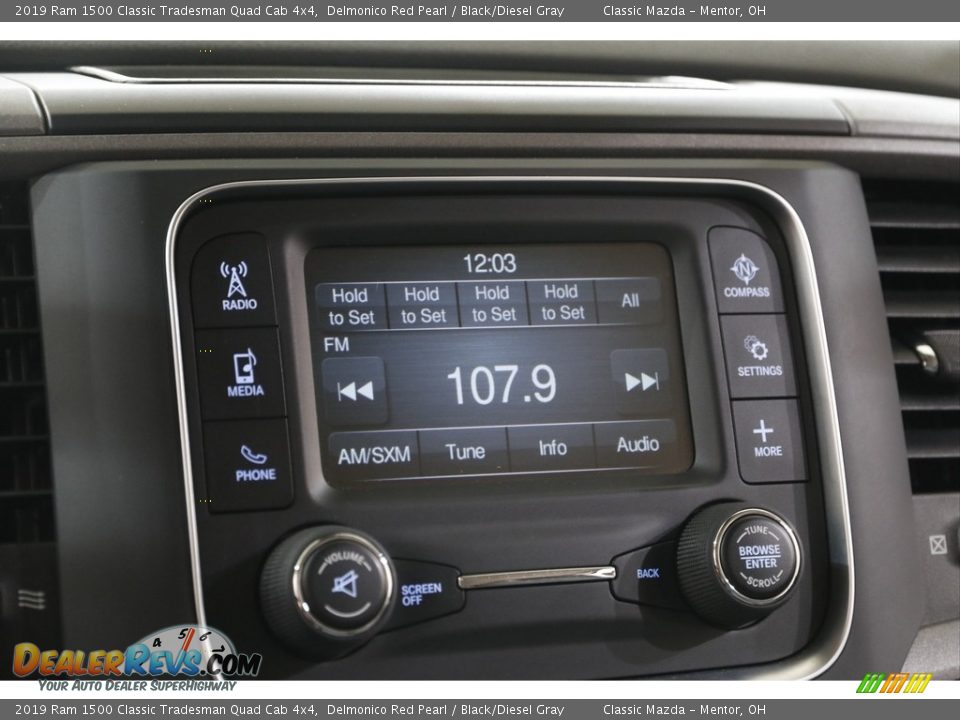 2019 Ram 1500 Classic Tradesman Quad Cab 4x4 Delmonico Red Pearl / Black/Diesel Gray Photo #10