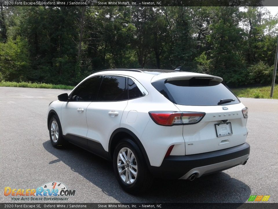 2020 Ford Escape SE Oxford White / Sandstone Photo #8