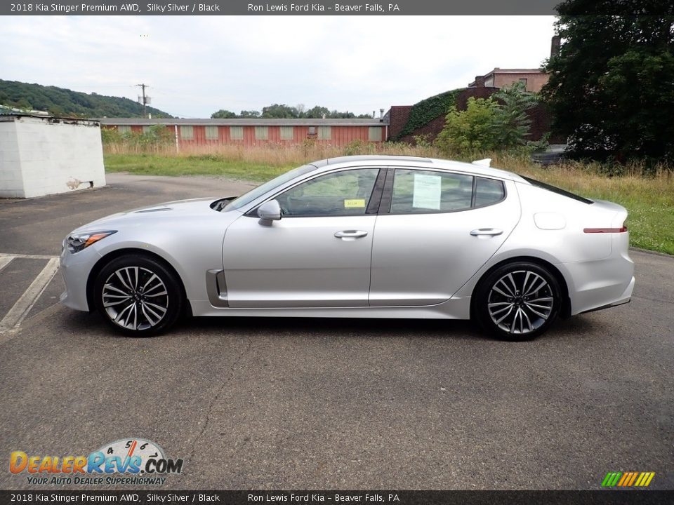 2018 Kia Stinger Premium AWD Silky Silver / Black Photo #8