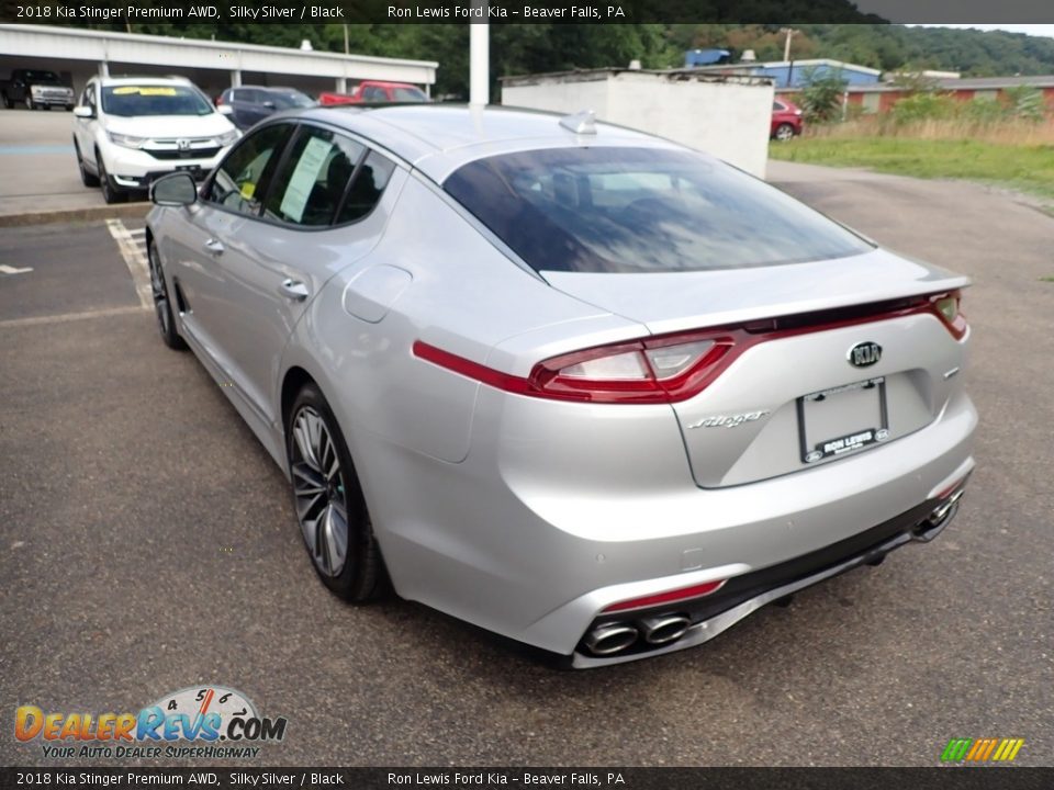 2018 Kia Stinger Premium AWD Silky Silver / Black Photo #9