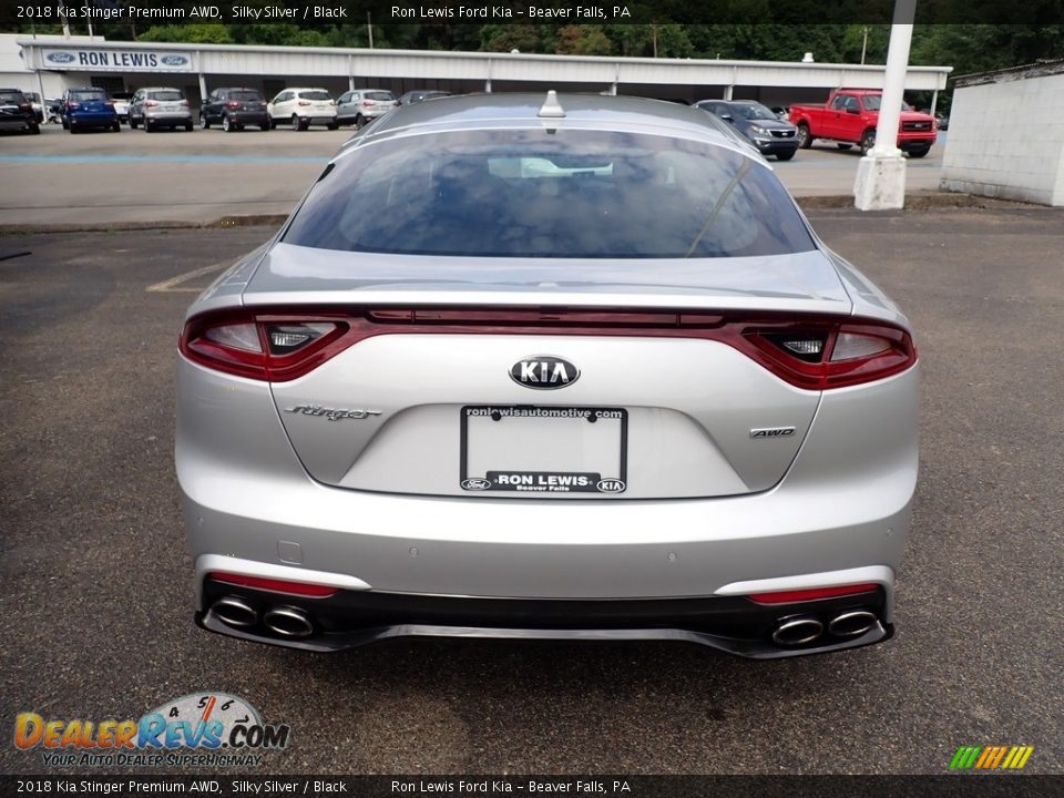 2018 Kia Stinger Premium AWD Silky Silver / Black Photo #10
