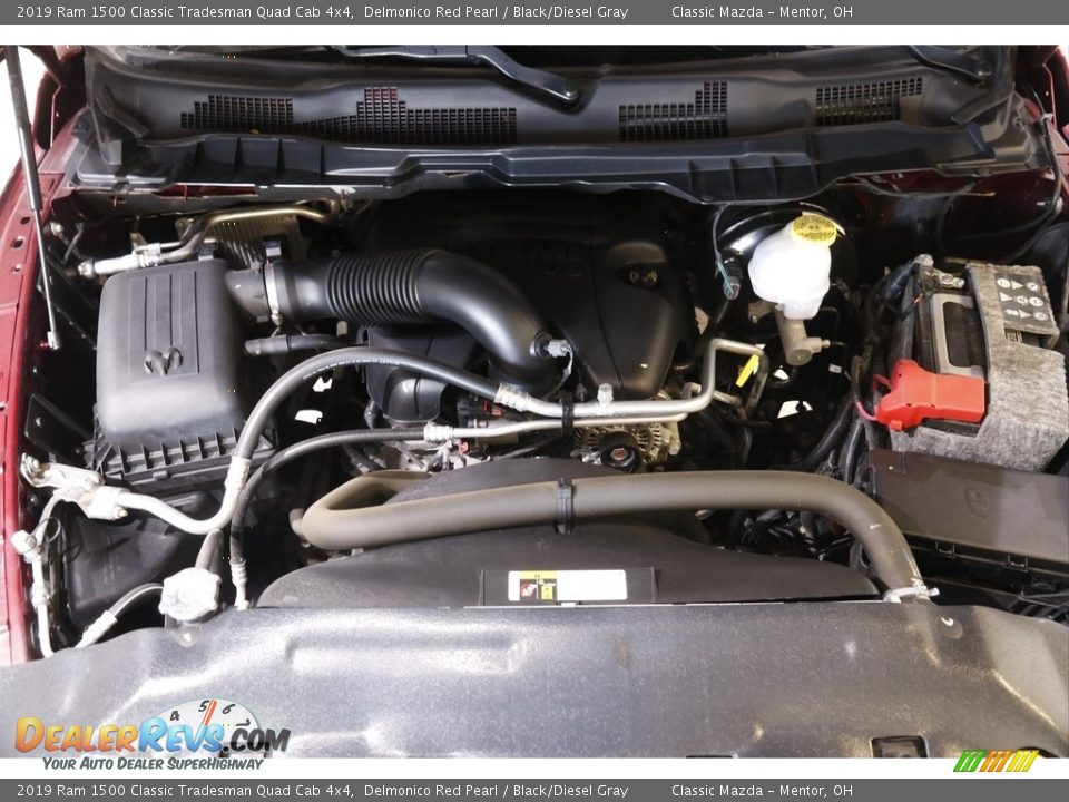 2019 Ram 1500 Classic Tradesman Quad Cab 4x4 Delmonico Red Pearl / Black/Diesel Gray Photo #17