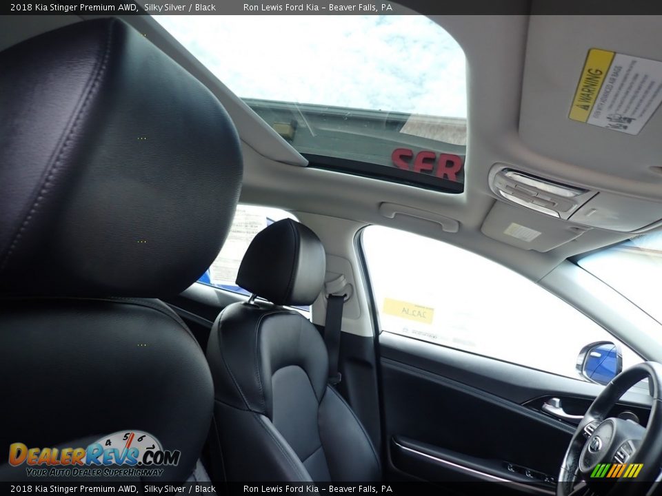 2018 Kia Stinger Premium AWD Silky Silver / Black Photo #14