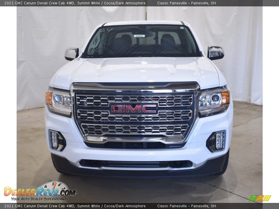 2021 GMC Canyon Denali Crew Cab 4WD Summit White / Cocoa/Dark Atmosphere Photo #4