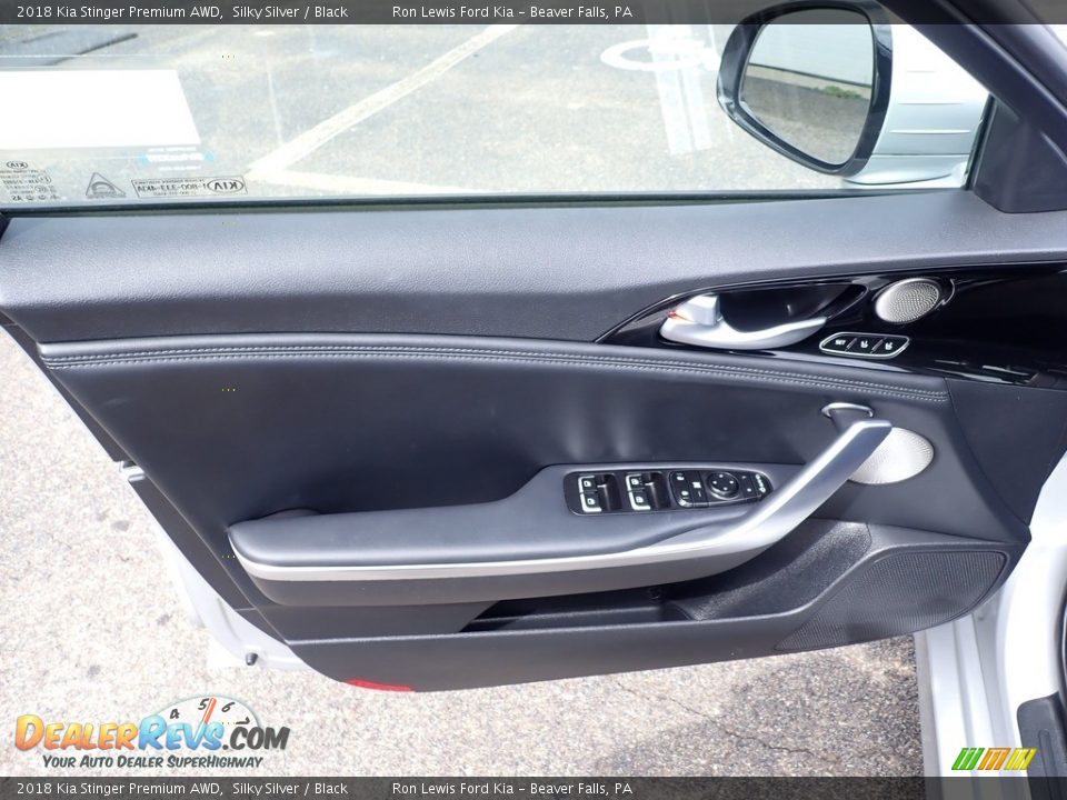 2018 Kia Stinger Premium AWD Silky Silver / Black Photo #16