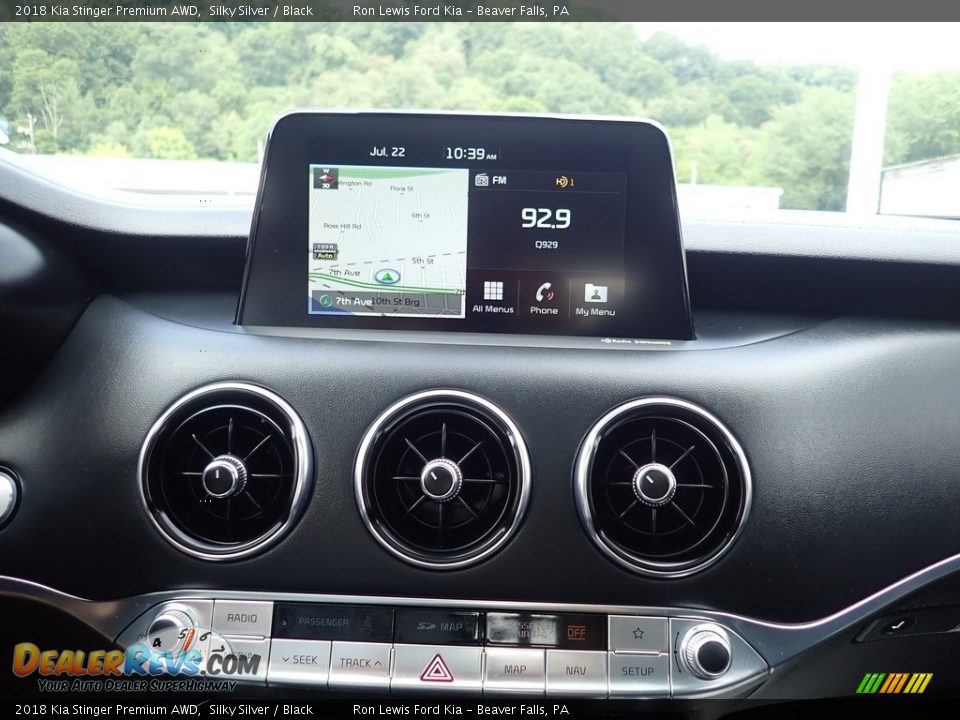 2018 Kia Stinger Premium AWD Silky Silver / Black Photo #19