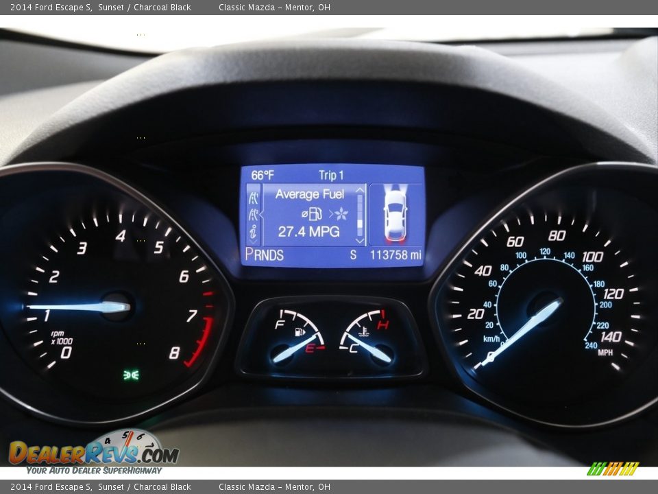 2014 Ford Escape S Sunset / Charcoal Black Photo #8