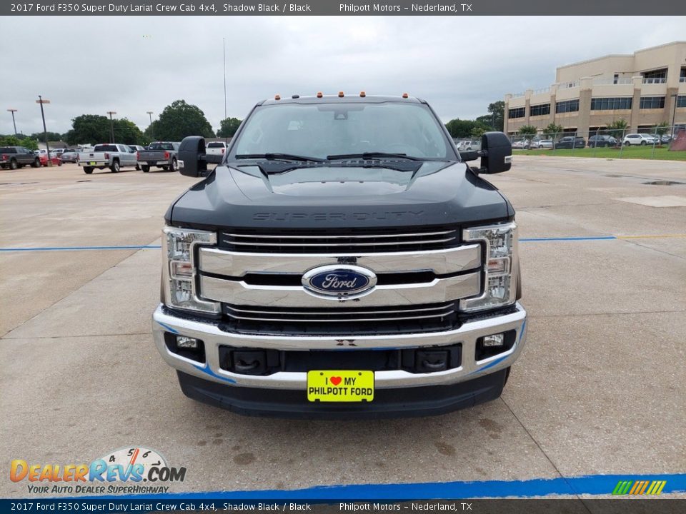 2017 Ford F350 Super Duty Lariat Crew Cab 4x4 Shadow Black / Black Photo #2