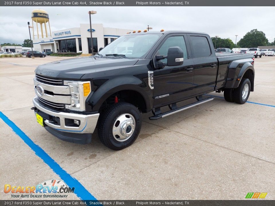 2017 Ford F350 Super Duty Lariat Crew Cab 4x4 Shadow Black / Black Photo #3