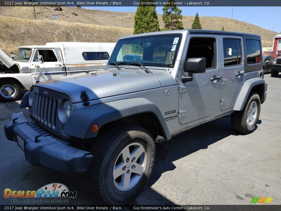 2017 Jeep Wrangler Unlimited Sport 4x4 Billet Silver Metallic / Black Photo #3