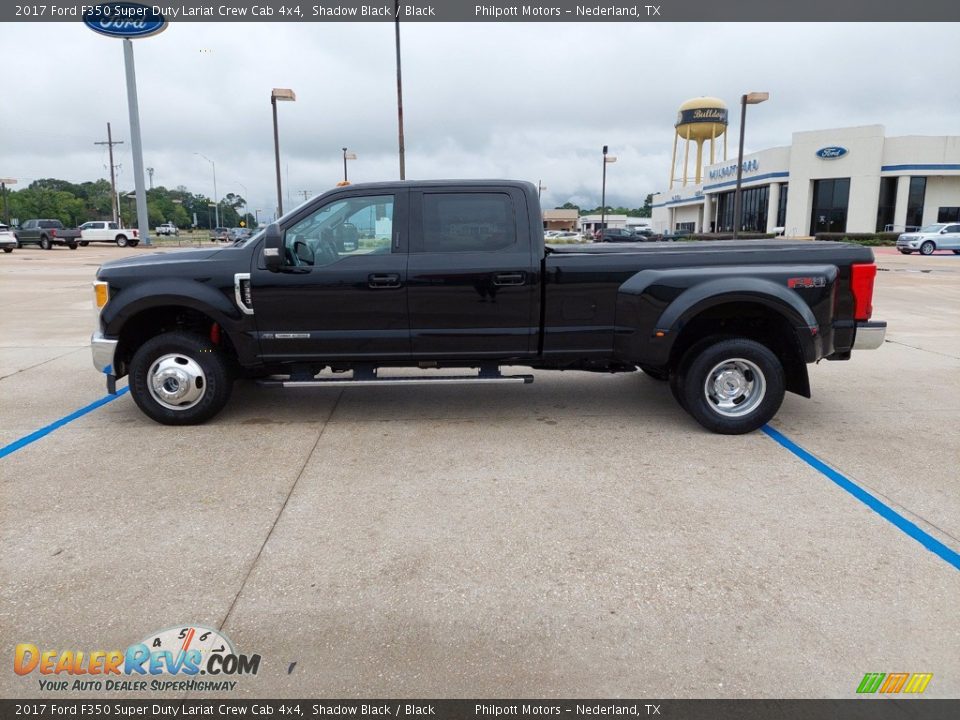 2017 Ford F350 Super Duty Lariat Crew Cab 4x4 Shadow Black / Black Photo #4