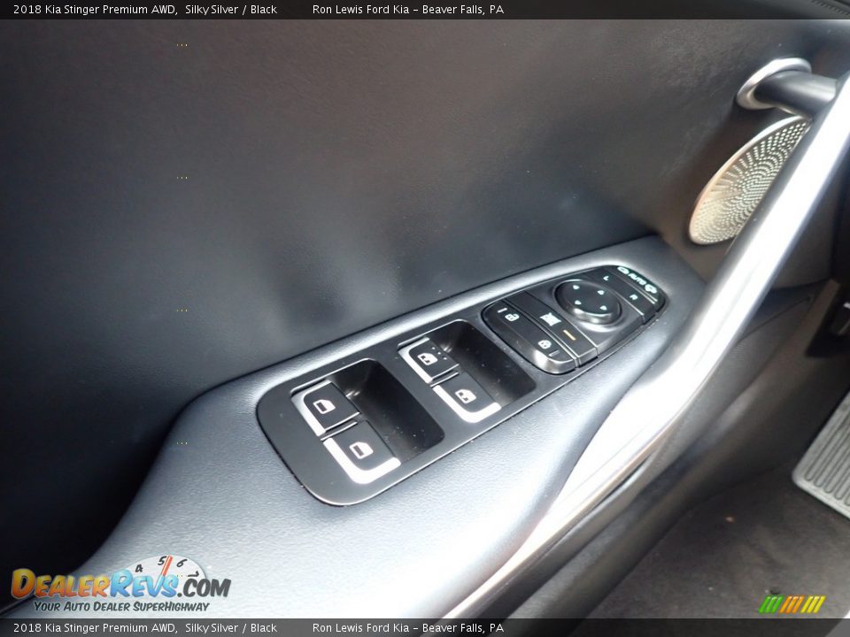 2018 Kia Stinger Premium AWD Silky Silver / Black Photo #25
