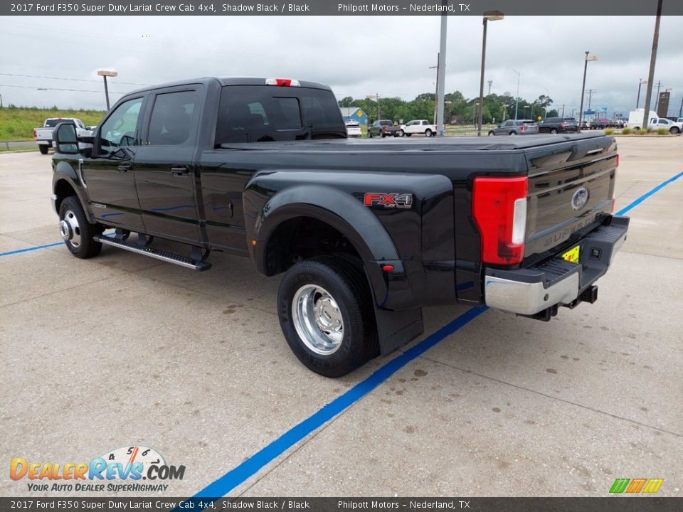 2017 Ford F350 Super Duty Lariat Crew Cab 4x4 Shadow Black / Black Photo #5