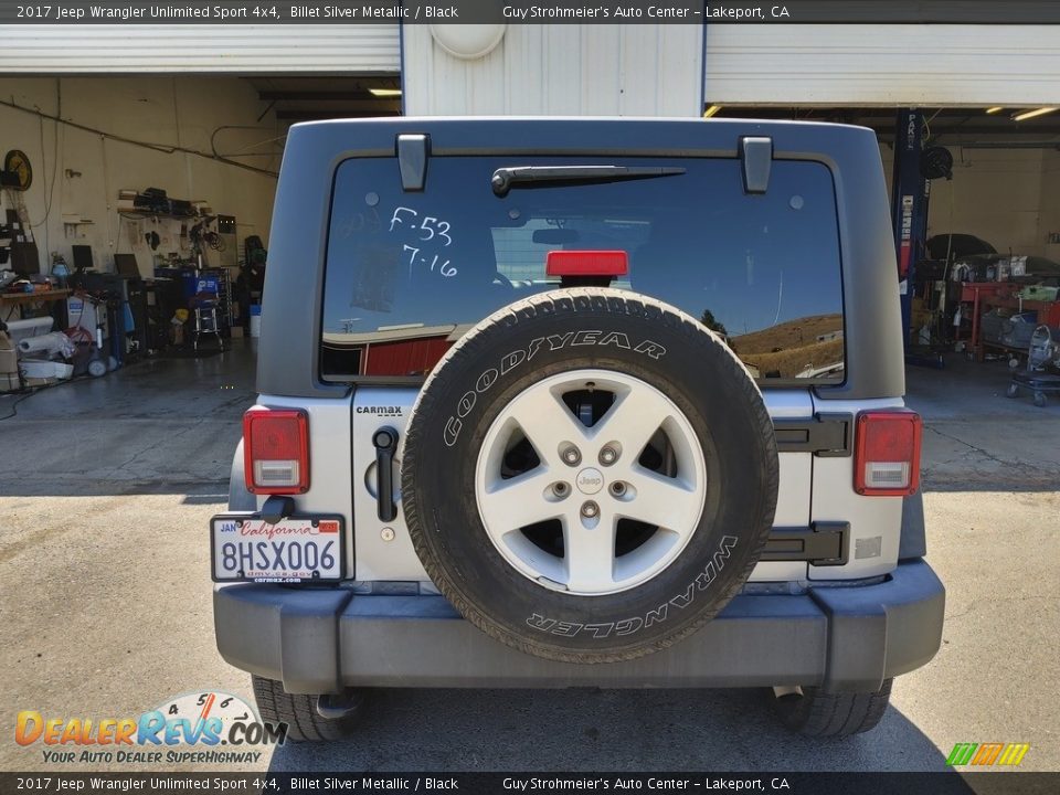 2017 Jeep Wrangler Unlimited Sport 4x4 Billet Silver Metallic / Black Photo #5