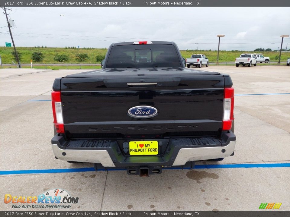 2017 Ford F350 Super Duty Lariat Crew Cab 4x4 Shadow Black / Black Photo #6