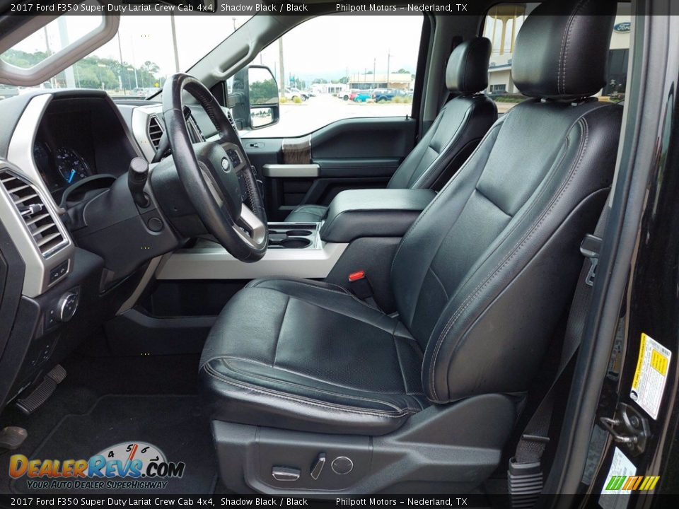 2017 Ford F350 Super Duty Lariat Crew Cab 4x4 Shadow Black / Black Photo #10