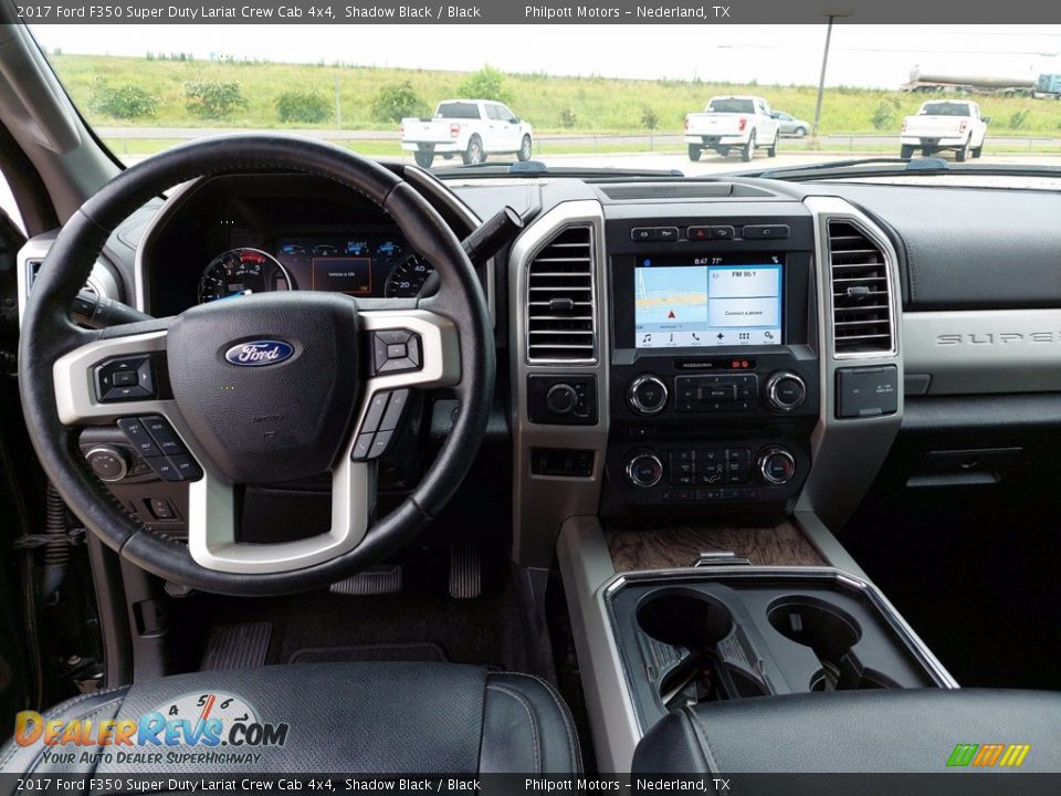 2017 Ford F350 Super Duty Lariat Crew Cab 4x4 Shadow Black / Black Photo #11