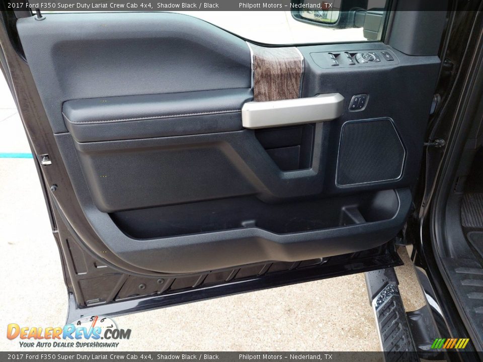 2017 Ford F350 Super Duty Lariat Crew Cab 4x4 Shadow Black / Black Photo #13