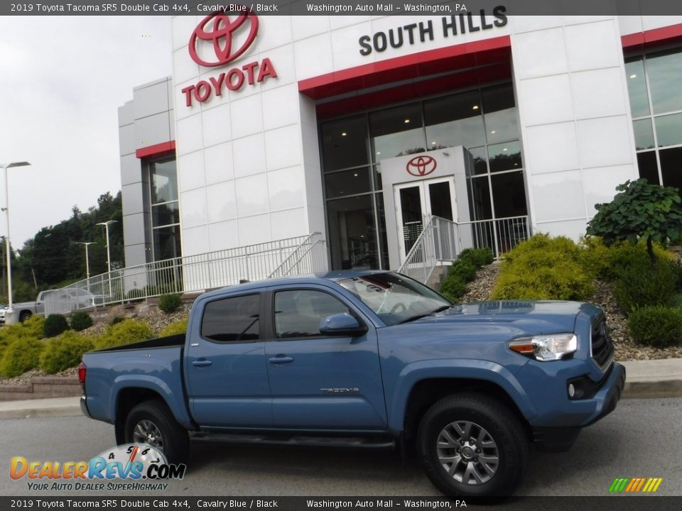 2019 Toyota Tacoma SR5 Double Cab 4x4 Cavalry Blue / Black Photo #2