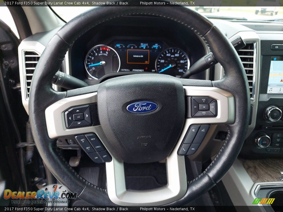 2017 Ford F350 Super Duty Lariat Crew Cab 4x4 Shadow Black / Black Photo #15